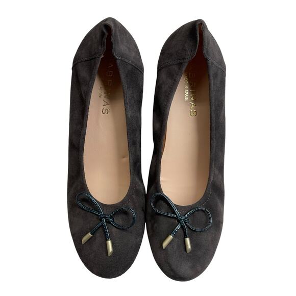 Sabrinas Womens Heeled Suede Gray Shoes Size 10 - Picture 2 of 10